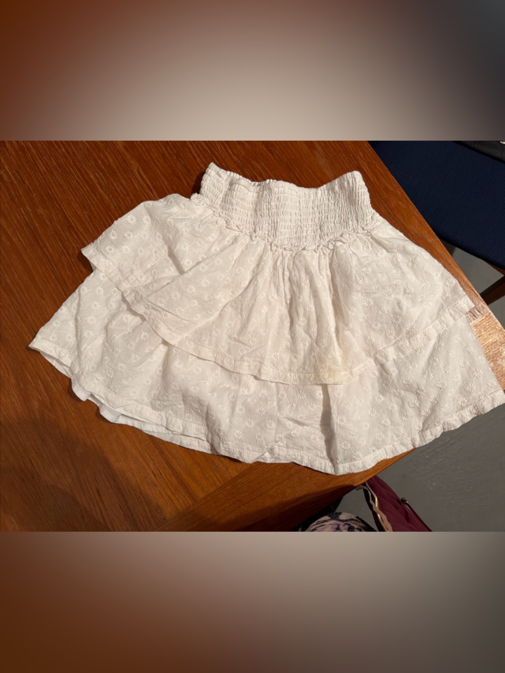 Women’s Teens Skirt Mini Elastic Waist High Rise Cotton Hollister California XS